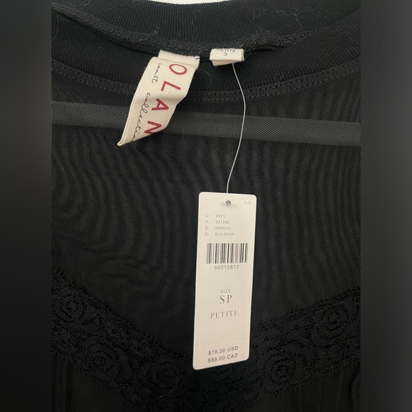 DOLAN Short-Sleeve Sheer Lace Top - Picture 4 of 5